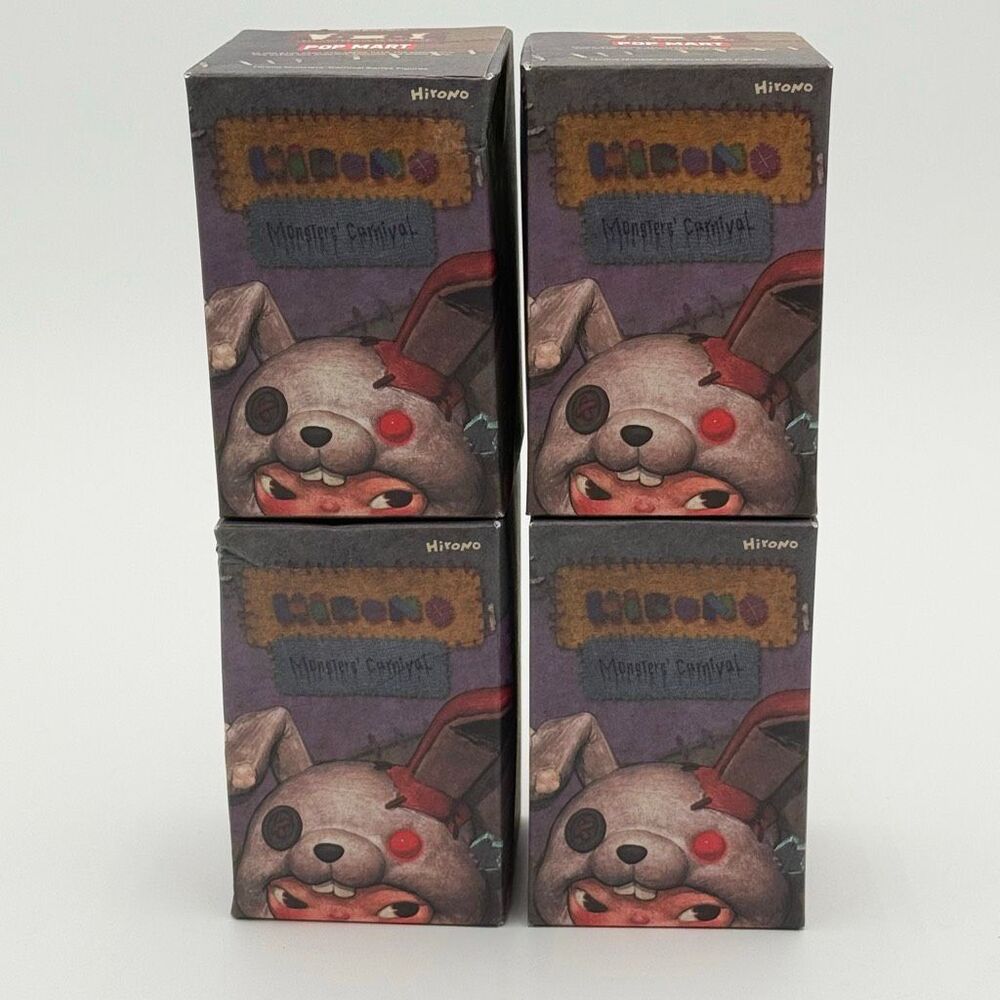 PopMart Hirono Monsters’ Carnival Blind Box Set of Four New